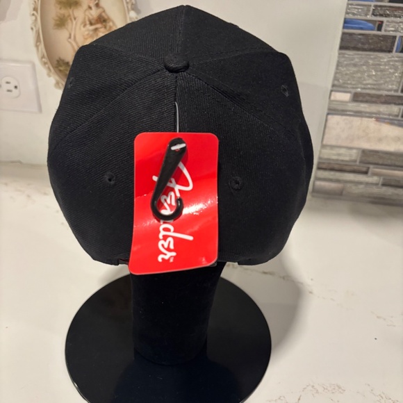 Fender Guitars Hat Cap Unisex Spaghetti Logo Black & Camo Flatbill Snapback NWT - Picture 3 of 6